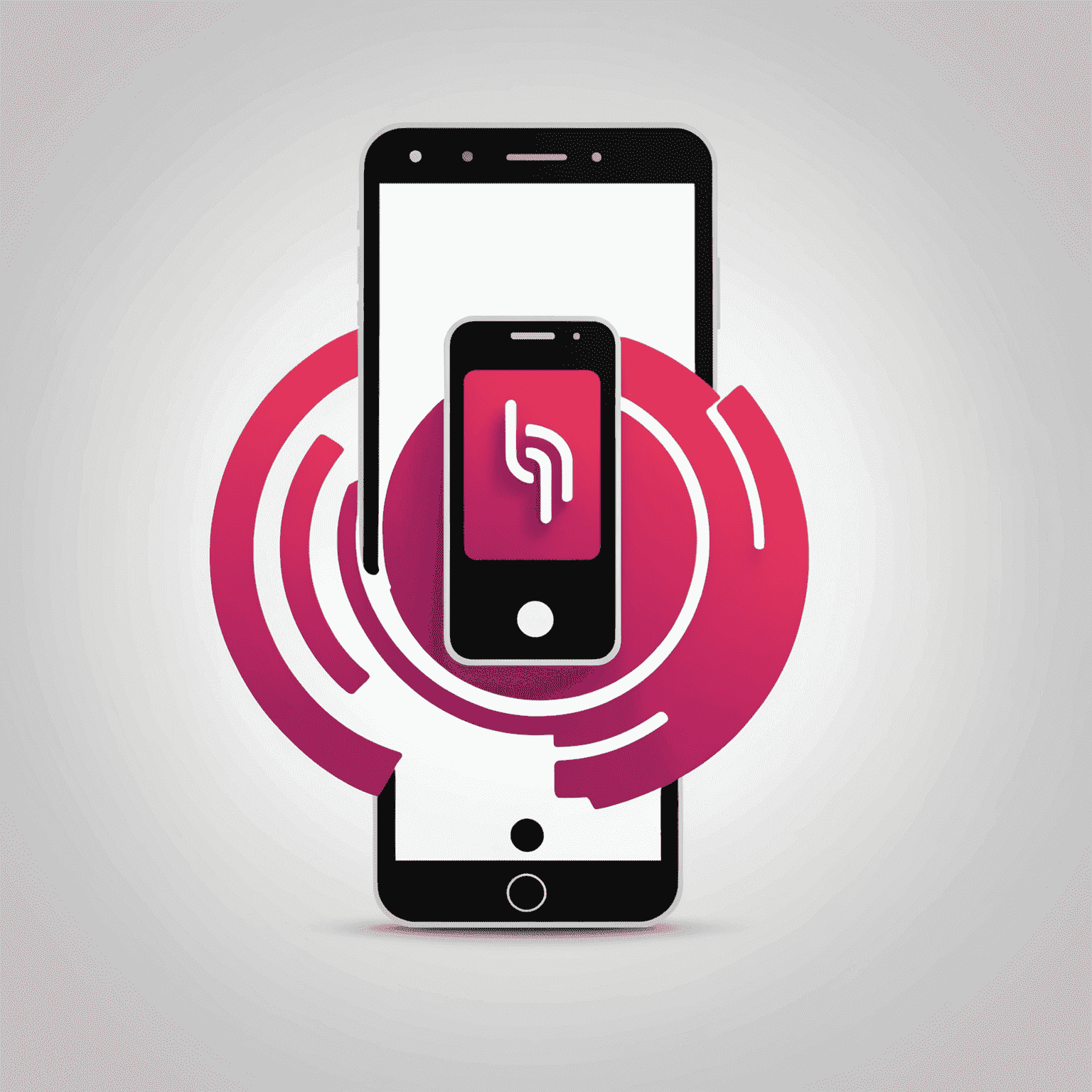 mobipols logo featuring a stylized mobile phone icon with red and pink elements, symbolizing mobile communication