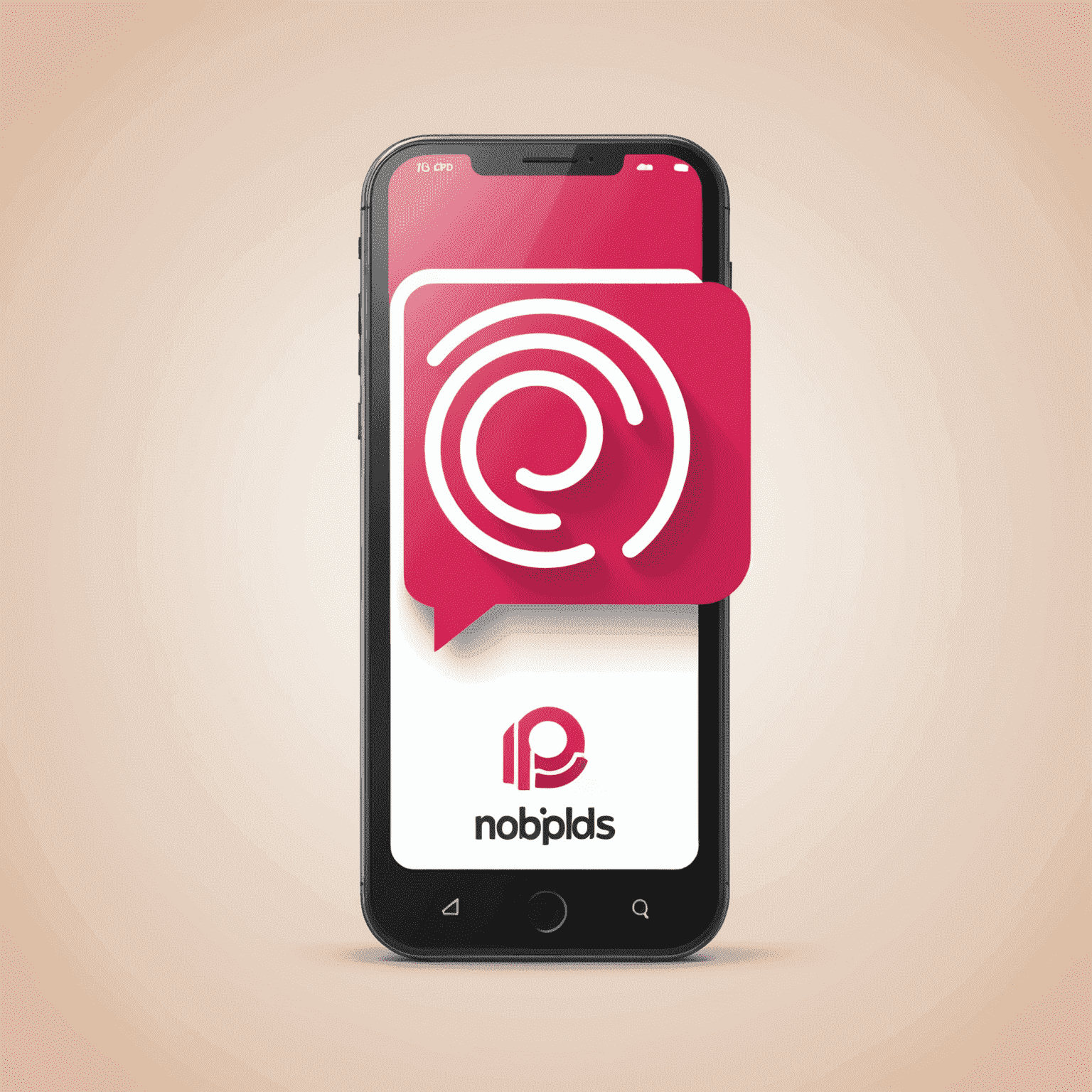 mobipols logo featuring a stylized mobile phone icon with red and pink elements, symbolizing mobile communication